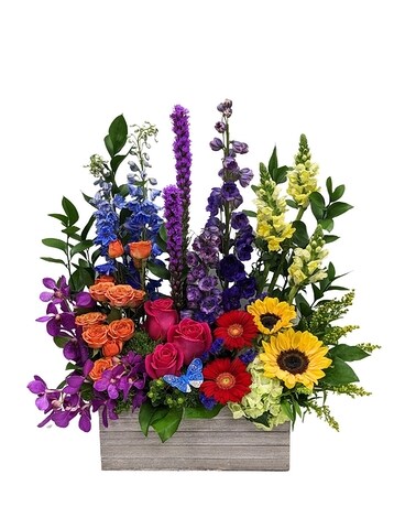 Vibrant Garden Style Flower Arrangement