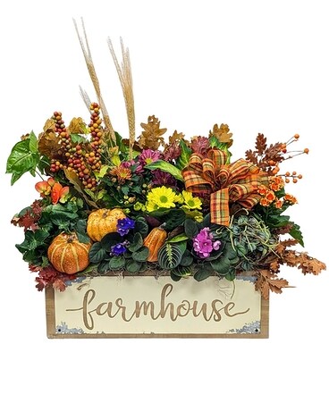 Farmhouse Blooming Garden Flower Arrangement