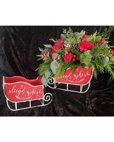 Dashing Through The Snow Flower Arrangement