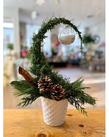Grinch Tree Flower Arrangement