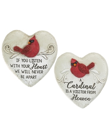 Cardinal Memorial Garden - Heart Figurines Gifts