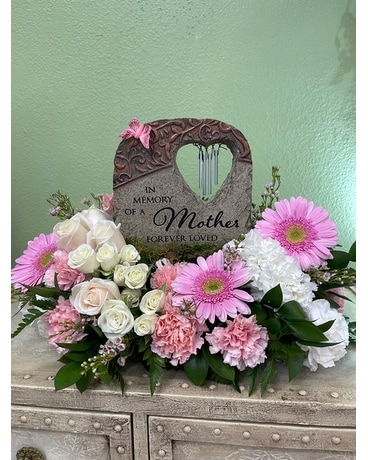 Memory Of Mother Chime Arrangment Flower Arrangement