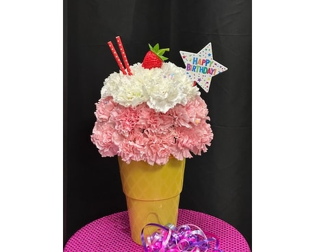 Sherwood's Birthday Floral Sundae Surprise Flower Arrangement
