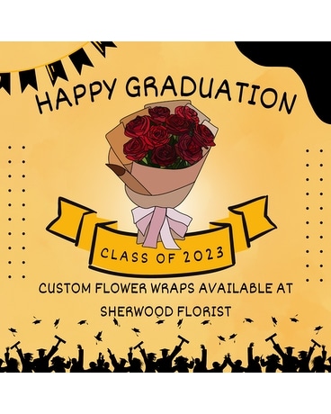 Graduation Wrap Flowers Flower Arrangement