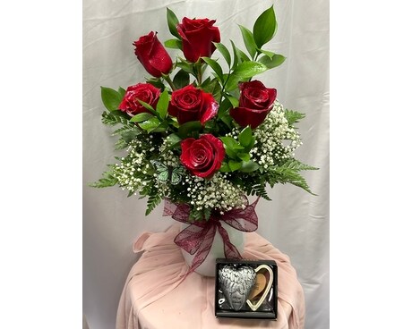 Always & Forever Rose and Gift Combo Flower Arrangement