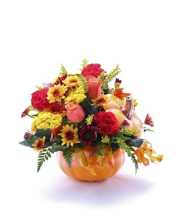 Pumpkin Patch Flower Arrangement