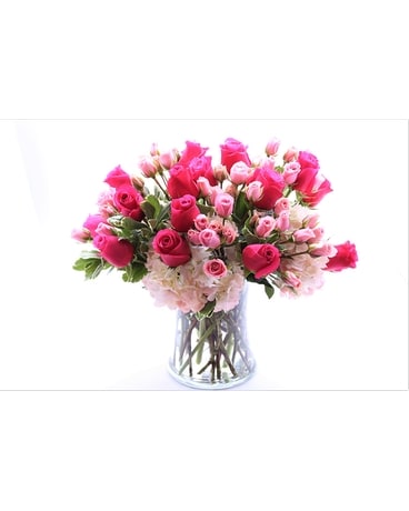 Pink Romance Flower Arrangement