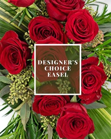 Designer's Choice Easel Funeral Arrangement