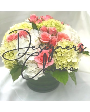 Designers Choice - Pale Cylinder Flower Arrangement