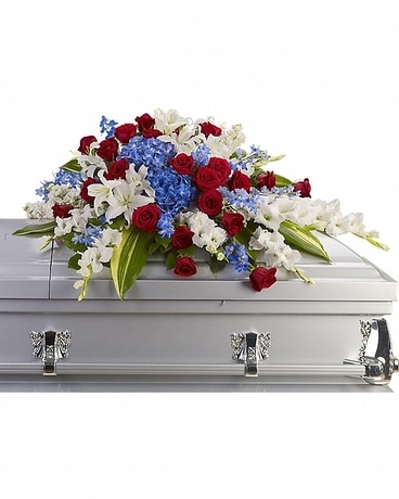 Gordon Bonetti's Distinguished Service Casket Flower Arrangement