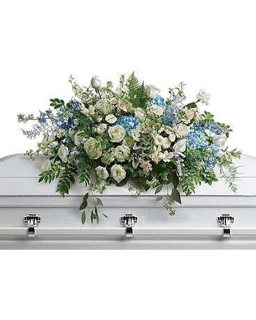 Gordon Bonetti's Tender Remembrance Casket Spray Flower Arrangement