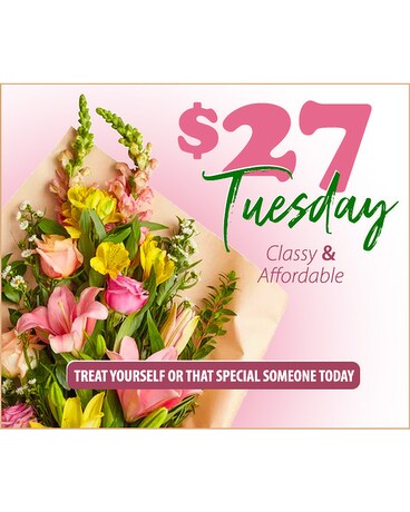 $27.00 Tuesday Flower Arrangement
