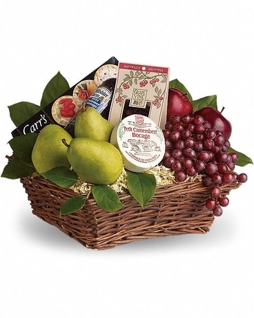 Delicious Delights Basket Flower Arrangement