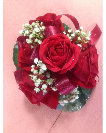 RHHS Prom Wristlet Corsage #4 Flower Arrangement