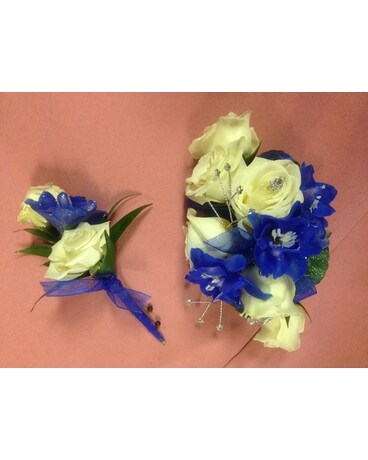 RHHS Prom Wristlet Corsage Combo #1 Flower Arrangement