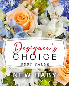 New Baby Designers Choice Flower Arrangement