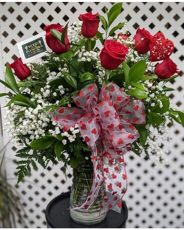 A Dozen Premium Red Roses Flower Arrangement