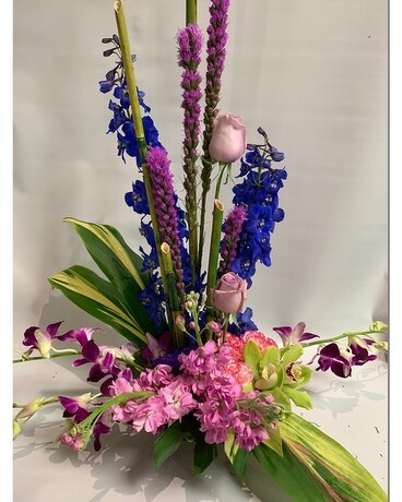 Pink Purple & Blue My Mind Flower Arrangement