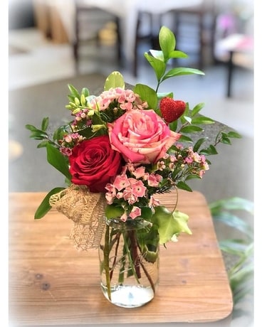 Country Roses Flower Arrangement