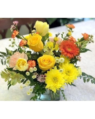 Bursting with Joy Flower Arrangement