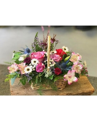 Lavender and Blue Flower Arrangement