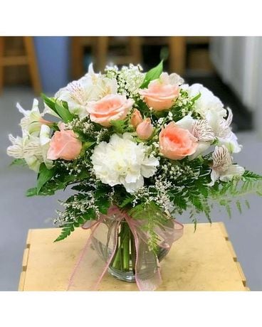 Delicate lace Flower Arrangement