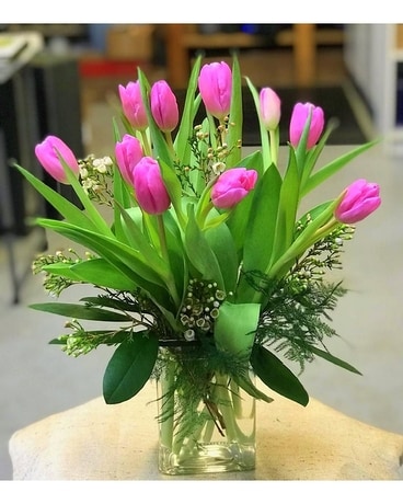 Kiss Me Tulips Flower Arrangement