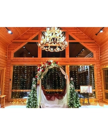 #14 Christmas Wedding Arch Flower Arrangement