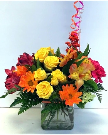 Nothing Dull About It Flower Arrangement