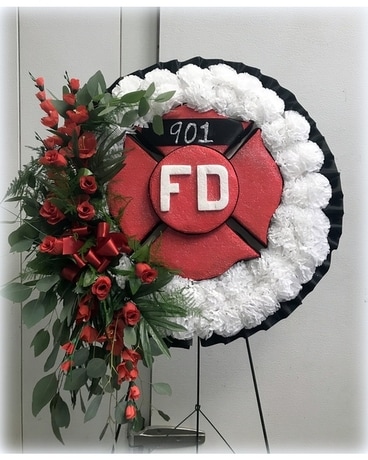 Fire Department Memories Flower Arrangement