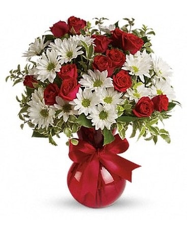 Red White And You Bouquet by Teleflora Flower Arrangement