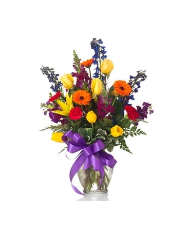 Buds and Blooms Bright Blooms Flower Arrangement