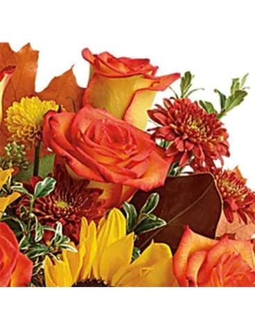 DESIGNER'S CHOICE HOT FALL Flower Arrangement