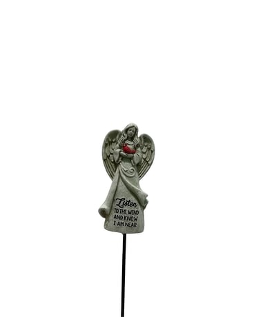 Memorial Angel Plant Pick (Select Your Message) Gifts