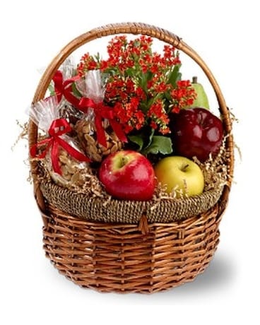 Health Nut Basket Flower Arrangement