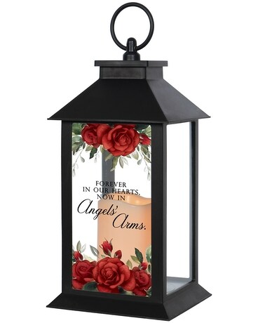 Angel's Arms Lantern Flower Arrangement