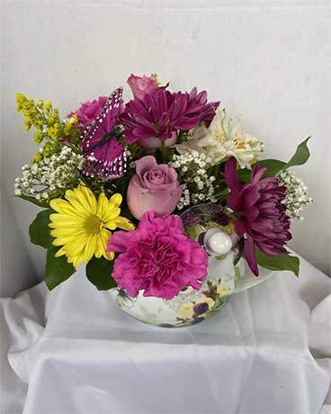 Tea For Mom Flower Arrangement