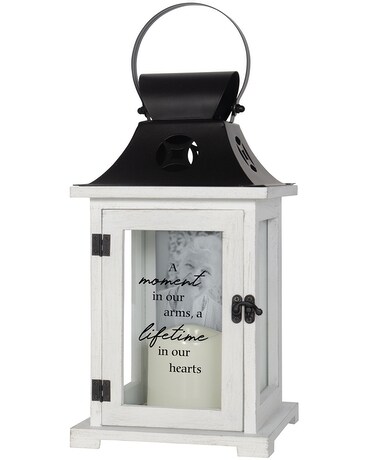 A Moment Memorial Lantern Flower Arrangement