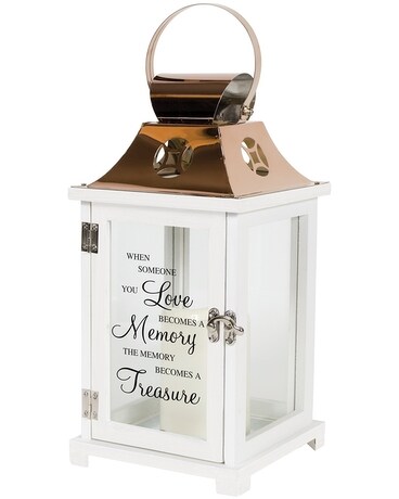 Memory Becomes Treasure Memorial Lantern Flower Arrangement