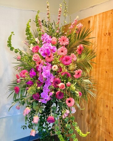 Premium Standing Spray Sympathy Arrangement