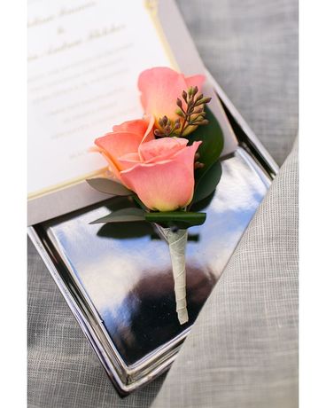 All About the Roses Boutonniere Flower Arrangement