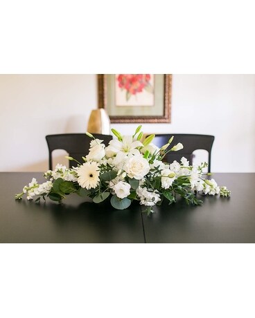 The Romantic Low Centerpiece Flower Arrangement