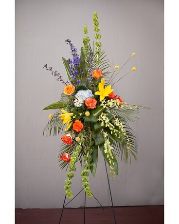 Sunset Memories Standing Spray Sympathy Arrangement
