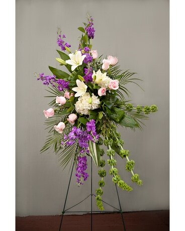 Cherished One Standing Spray Sympathy Arrangement