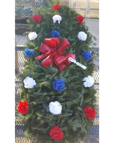 Red, White, & Blue Grave Blanket Custom product