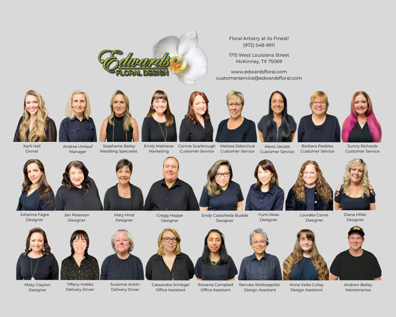Edwards Floral Team Members