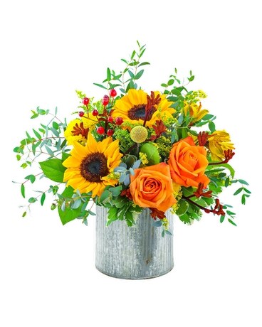 Sunflowers in Topaz Flower Arrangement