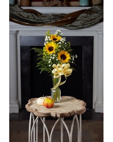3 Happy Sunflowers Flower Arrangement