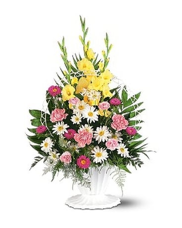 Basket Of Faith Flower Arrangement