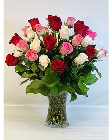 Eclectic Roses Flower Arrangement